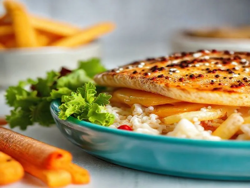 Gourmet dish presentation